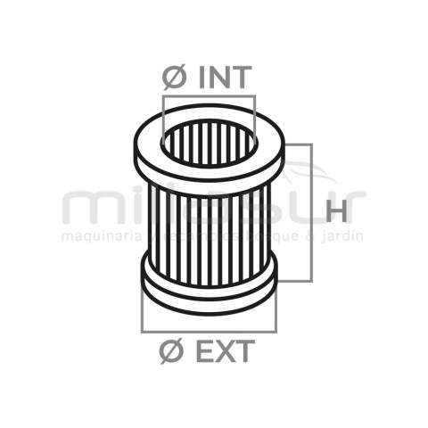 YANMAR 2V750-CVFE FILTRO DE AR INTERNO (PRÉ) PARA FERRIS (MANN)
