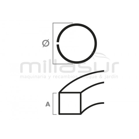 Anel de pistão mitsubishi tl43