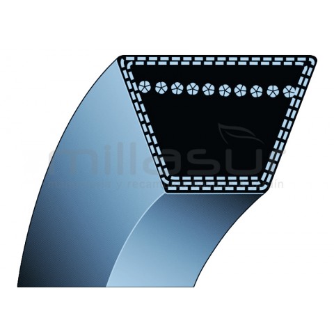 Correia motor - variador 15. 8x2470 adaptável a husqvarna lth1842, yth1542 xp, yth170, yth180 ...