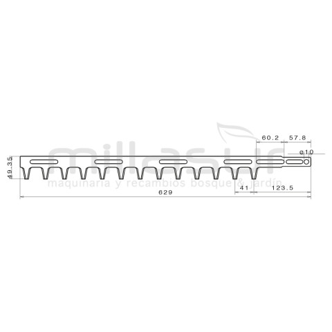 HEDGE TRIMMER COMB 629 MM STIHL HS72, HS74, HS75, HS76, HEDGE TRIMMER COMB 629 MM STIHL HS72, HS74, HS75, HS76,