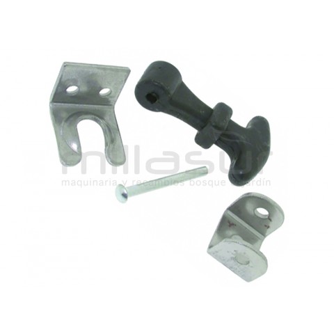 Kit Fecho tirante borracha capo universal 67mm Kit Fecho tirante borracha capo universal 67mm