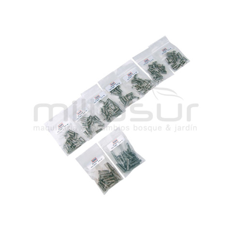 CONJUNTO DE 10 SACOS DE REBITES PARA OS PENTES 90-726 (140 PCS 6X18-20 PCS6X27-20 PCS 6X31)