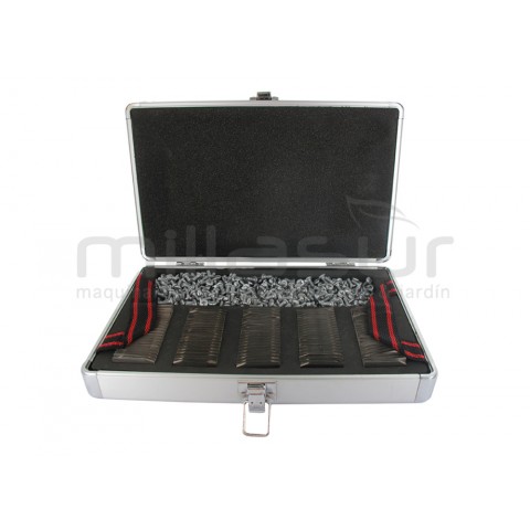 Conjunto 600 lâminas, parafusos e maleta robot corta-relvas adaptável a husqvarna e gardena ...