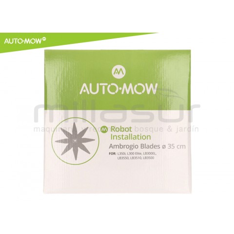 Lâmina robot corta-relvas wiper-ambrogio-outils - 35cm - 8 dicas