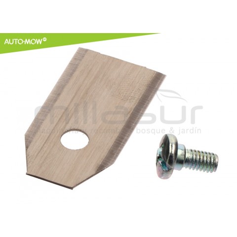 Conjunto 9 lâminas alta duração 0,6 mm C / parafusos robot cortac. husqvarna Conjunto 9 lâminas alta duração 0,6 mm C / parafusos robot cortac. husqvarna