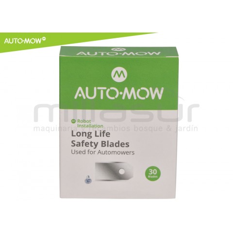 Conjunto 30 lâminas alta duração 0,66 mm C / parafusos robot cortac. husqvarna Conjunto 30 lâminas alta duração 0,66 mm C / parafusos robot cortac. husqvarna