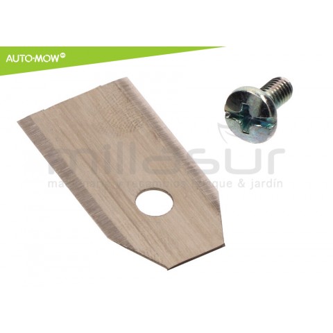 Conjunto 9 lâminas alta duração 0,6 mm C / parafusos robot cortac. husqvarna Conjunto 9 lâminas alta duração 0,6 mm C / parafusos robot cortac. husqvarna