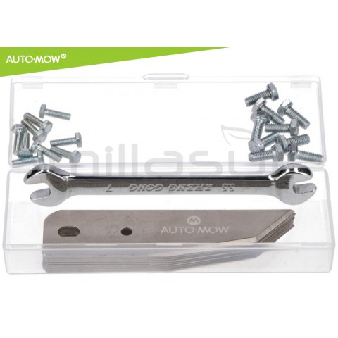 Conjunto 9 lâminas robot cortac. al-ko robolinho 110, 1100, 3100, 4100 Conjunto 9 lâminas robot cortac. al-ko robolinho 110, 1100, 3100, 4100