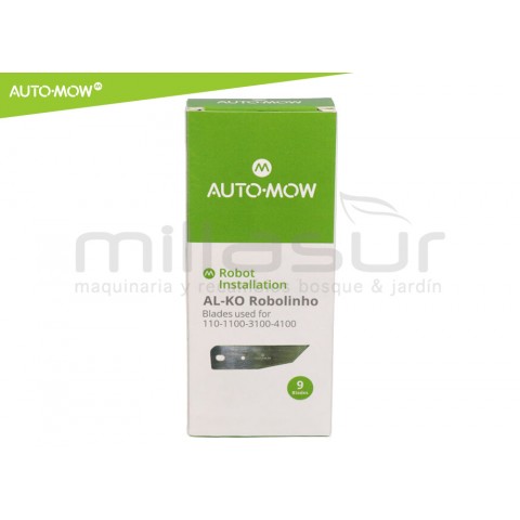 Conjunto 9 lâminas robot cortac. al-ko robolinho 110, 1100, 3100, 4100 Conjunto 9 lâminas robot cortac. al-ko robolinho 110, 1100, 3100, 4100