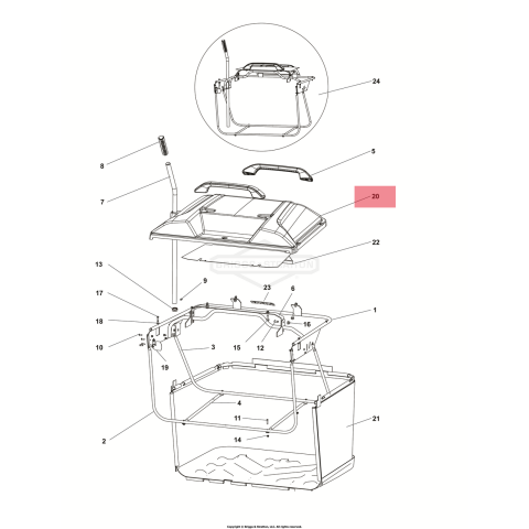 TAPA SUPERIOR RECOGEDOR RTX102 - RTX122