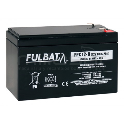 Bateria ciclica agm fpc12-8 12v 8 ah.( 151 x 65 x 99, 5) Bateria ciclica agm fpc12-8 12v 8 ah.( 151 x 65 x 99, 5)