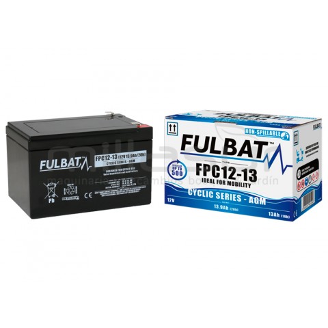 Bateria ciclica agm fpc12-13 12V 13,9 ah.( 151 x 98 x 101)