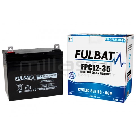 Bateria ciclica agm fpc12-35 12V 35,4 ah.( 195 x 130 x 182 ) Bateria ciclica agm fpc12-35 12V 35,4 ah.( 195 x 130 x 182 )