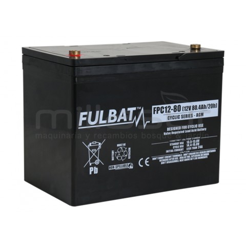 Bateria ciclica agm fpc12-80 12V 80,4 ah. ( 260 x 168 x 214) Bateria ciclica agm fpc12-80 12V 80,4 ah. ( 260 x 168 x 214)