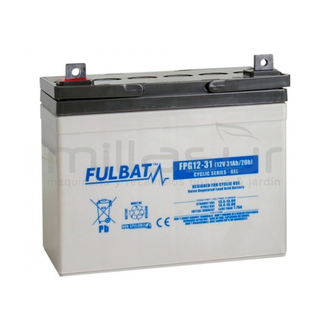 Bateria ciclica gel fpg12-31 12v 31 ah.( 195 x 130 x 178 )