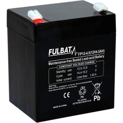 Bateria Gel VRLA fp12-4,5 (t1) 4,5 ah ( 90 x 101 x 107 )