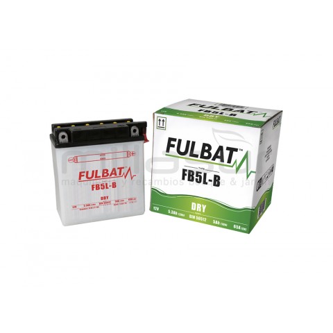 Bateria moto fb5l - B ácido 5.3 ah (120 x 60 x 130) +der