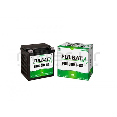 Bateria moto fhd30hl-bs 12V gel 30 ah (165 x 125 x 175) +der.