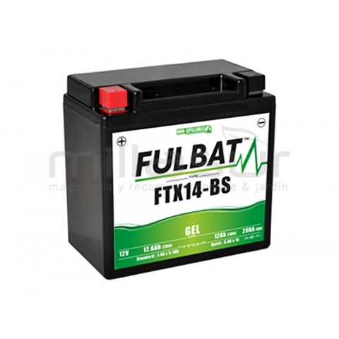 Bateria moto ftx14ah-bs 12V livre manutenção 12ah (135 x 90 x 167) - der.