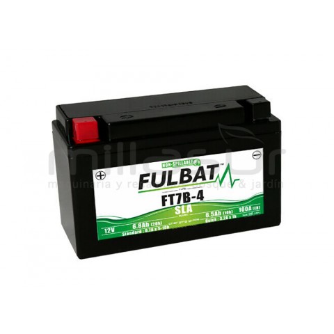 Bateria da motocicleta ft7b-4 12V sla 6.5 ah (150 x 65 x 93 ) -der. Bateria da motocicleta ft7b-4 12V sla 6.5 ah (150 x 65 x 93 ) -der.