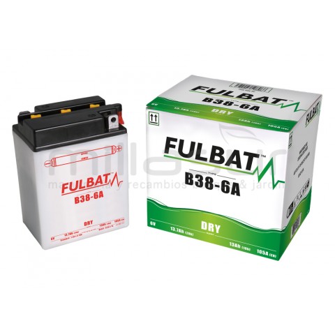 Bateria 6V B38-6A ácido 13ah (119 x 83 x 161) - der. Bateria 6V B38-6A ácido 13ah (119 x 83 x 161) - der.