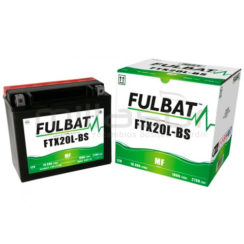Bateria moto ftx20l-bs 12V livre manutenção 18.9 ah (175 x 87 x 155) + der.