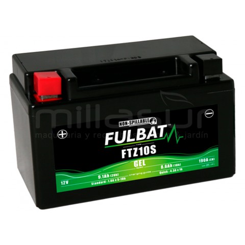 Bateria da motocicleta ftz10s 12V sla 9.1 ah (150 x 88 x 93) -der.
