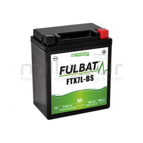 Bateria moto ftx7l-bs 12V livre manutenção 6.3 ah (113 x 70 x 130) + der.
