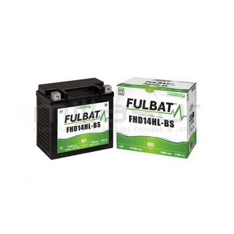 Bateria fhd14hl-bs 12V gel14 ah (150 x 87 x 145) +der.