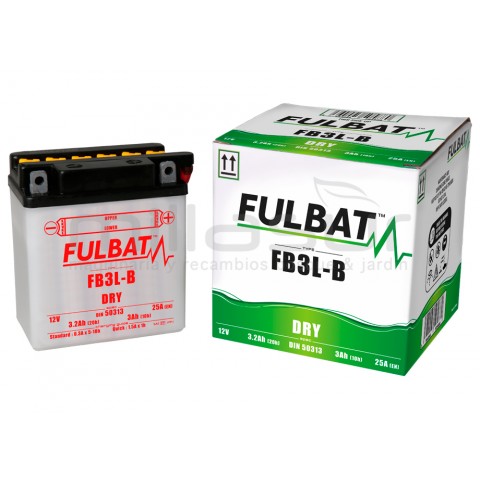 Bateria moto fb3l-b 12V ácido 3 ah (98 x 56 x 110) + der.