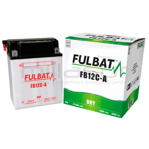 Bateria moto fb12c-a 12V ácido 12 ah (134 x 80 x 175) -der.