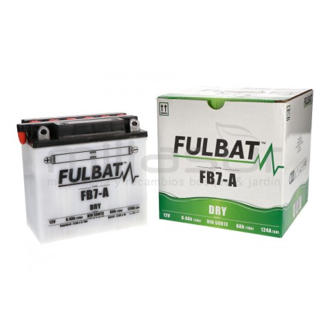 Bateria moto fb7 - a 12V ácido 8 ah (135 x 75 x 133) -der. (resp. izq) Bateria moto fb7 - a 12V ácido 8 ah (135 x 75 x 133) -der. (resp. izq)