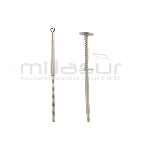 Braçadeira flexível da pá, com mola e gancho 600mm