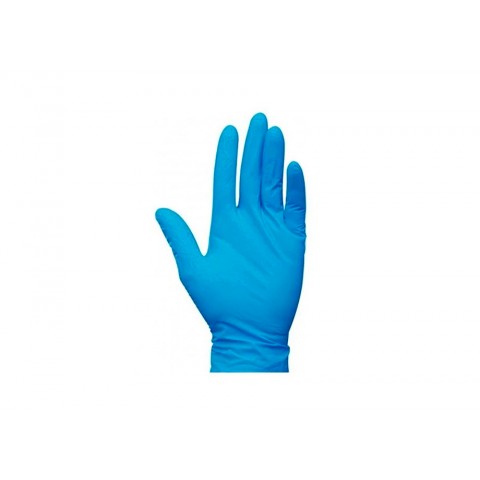 Caixa de 100 Luvas nitrilo azul-Tamanho xl