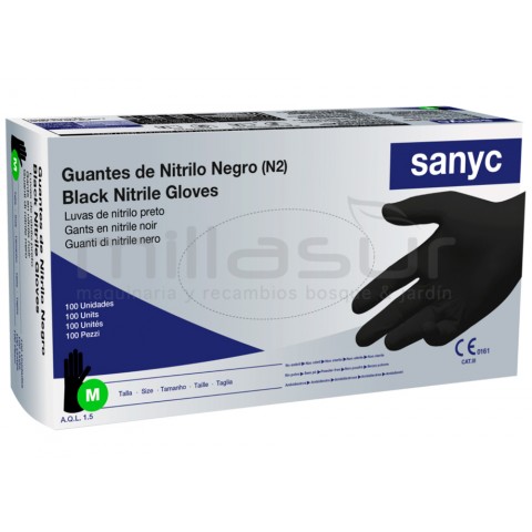 Caixa de 100 luvas oficina nitrilo preto-Tamanho m Caixa de 100 luvas oficina nitrilo preto-Tamanho m
