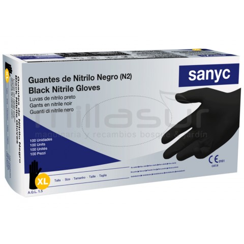 Caixa de 100 luvas oficina nitrilo preto-Tamanho xl Caixa de 100 luvas oficina nitrilo preto-Tamanho xl