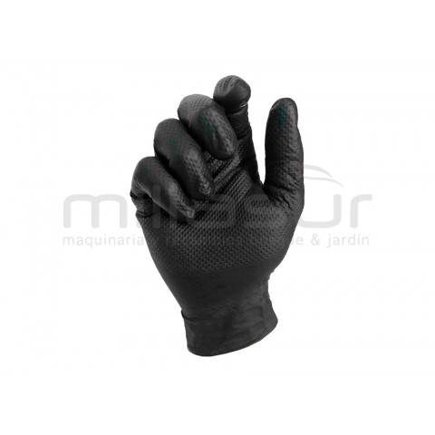 Caixa de 50 Luvas oficina nitrilo diamantado preto-toque áspero-Tamanho s Caixa de 50 Luvas oficina nitrilo diamantado preto-toque áspero-Tamanho s