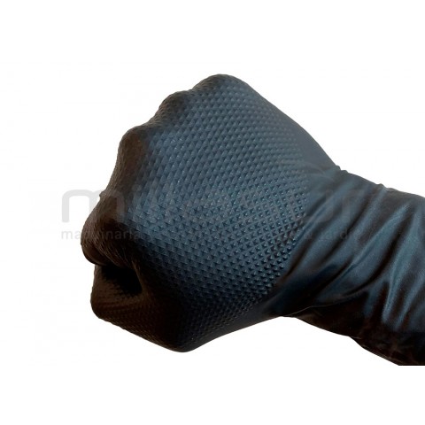 Caixa de 50 Luvas oficina nitrilo diamantado preto-toque áspero-Tamanho s Caixa de 50 Luvas oficina nitrilo diamantado preto-toque áspero-Tamanho s