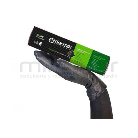 Caixa de 50 Luvas oficina nitrilo diamantado preto-toque áspero-Tamanho s Caixa de 50 Luvas oficina nitrilo diamantado preto-toque áspero-Tamanho s