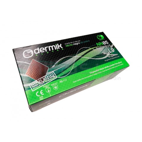 Caixa de 50 Luvas oficina nitrilo diamantado preto-toque áspero-Tamanho s Caixa de 50 Luvas oficina nitrilo diamantado preto-toque áspero-Tamanho s