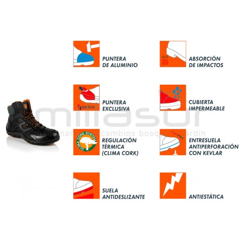 Bota corvette Tamanho 41 (segurança e Lazer)