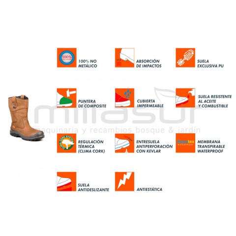 Bota couro de cano alto-aqua tex-hawick t44 Bota couro de cano alto-aqua tex-hawick t44