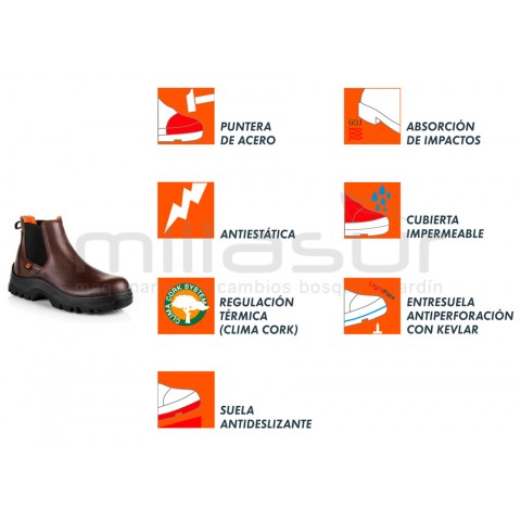 Bota pele denver proteção t39