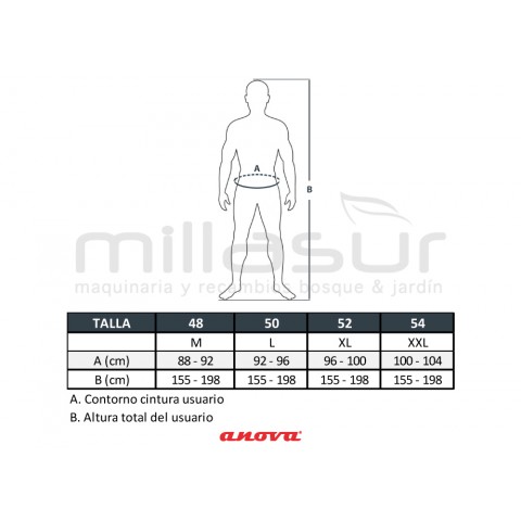 Zahon anticorte classe 2 Tamanho m