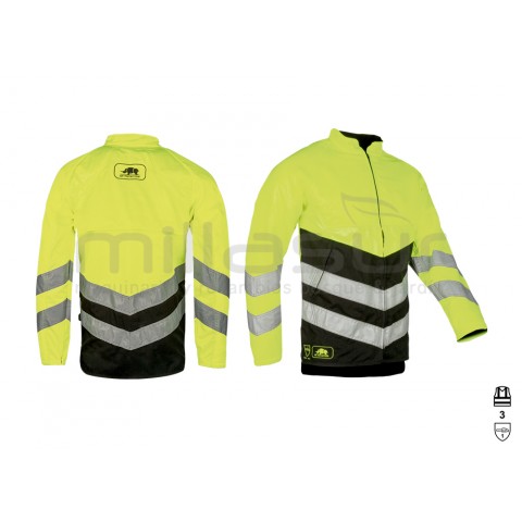 Jaqueta anti-corte classe 1 alta visibilidade-Tamanho xl