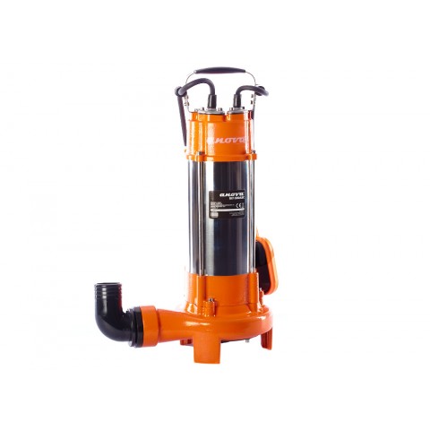 Bomba elétrica submersível 1300w - águas sujas com lâmina