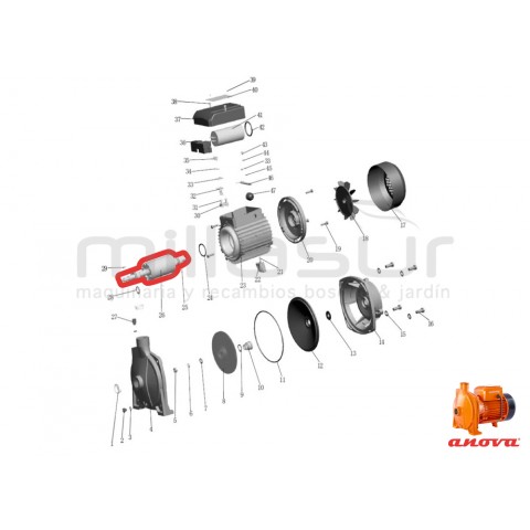 Rotor do motor be1500 (26) Rotor do motor be1500 (26)