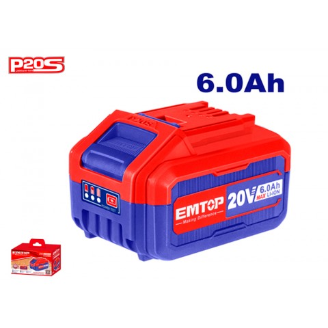 BATERIA 20V 6.0Ah P20S EMTOP