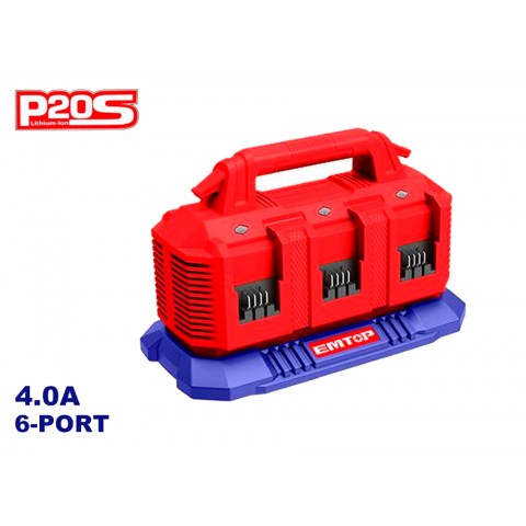 CARGADOR 6 PUERTOS 4.0A 20V EMTOP