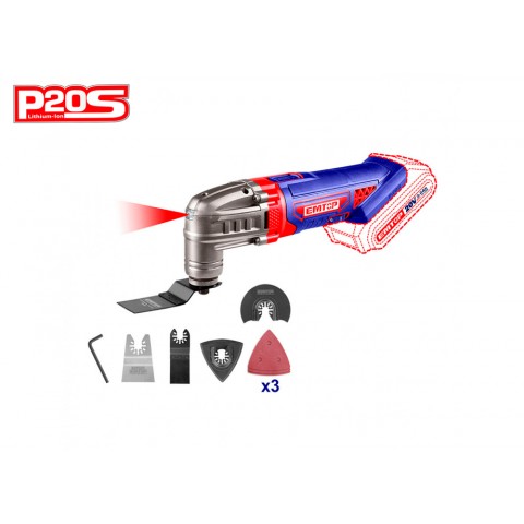 MULTIHERRAMIENTA EMTOP BATERÍA 20V - P20S - (8 ACCESORIOS - NO INCLUYE BATERÍA NI CARGADOR) MULTIHERRAMIENTA EMTOP BATERÍA 20V - P20S - (8 ACCESORIOS - NO INCLUYE BATERÍA NI CARGADOR)